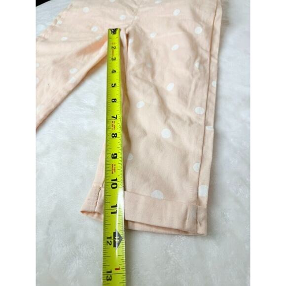 Tahari Girl 2T - Denim 2 PC Brand New Overalls Pink Polka Dot Ruffle Sleeve - Picture 10 of 13